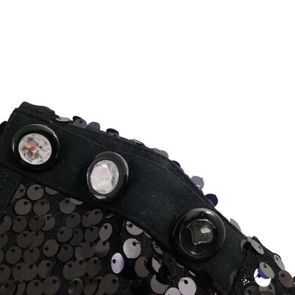 See By Chloe Sequin Mini Dress 2 Black‎ Short Sleeve Eras Tour Taylor Swift - Picture 6 of 12